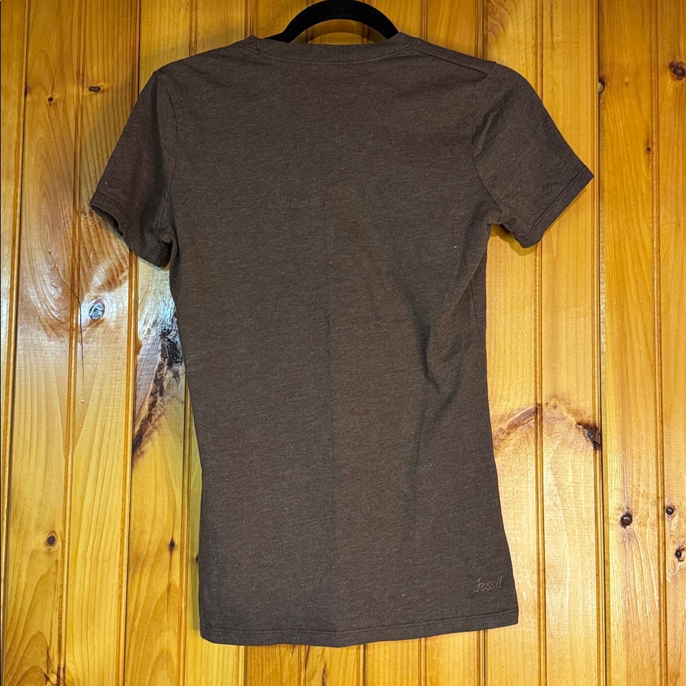 Fossil Brown Casual Tee - Picture 6 of 7